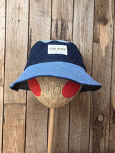 Load image into Gallery viewer, Reworked Denim Bucket Hat Spearmint Woodlouse/Pink Woodlouse Age 4 - 10 Years