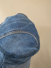 Load image into Gallery viewer, Reworked Denim Bucket Hat Green Ant/Pink Woodlouse Age 2 - 4 Years