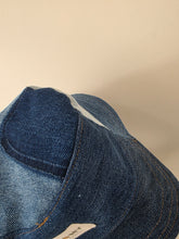 Load image into Gallery viewer, Reworked Denim Bucket Hat Blue Dragonfly Age 2 - 4 Years