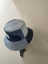 Load image into Gallery viewer, Reworked Denim Bucket Hat Pink Woodlouse Age 1 - 2 Years