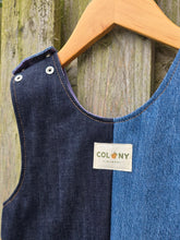 Load image into Gallery viewer, Unisex 'Reworked' Kids Denim 'LOVE' Dungarees Age 2-3 Years