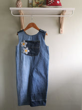 Load image into Gallery viewer, &#39;Reworked&#39; unisex children&#39;s denim dungarees Age 2-3 years
