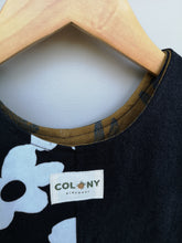 Load image into Gallery viewer, Monochrome Flower Unisex 'Reworked' Kids Denim Dungarees Age 2-3 Years