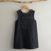 Load image into Gallery viewer, Raw Denim Pinafore Dress Age 5-6 Years