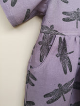 Load image into Gallery viewer, Dragonfly Print T Shirt Dress
