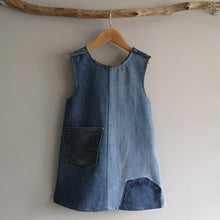 Load image into Gallery viewer, Denim Girls Dungaree Pinafore Dress Age 4-5 Years