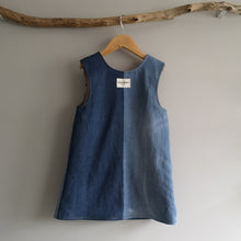 Load image into Gallery viewer, Denim Girls Dungaree Pinafore Dress Age 4-5 Years
