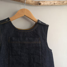 Load image into Gallery viewer, Raw Denim Pinafore Dress Age 5-6 Years
