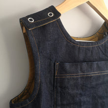 Load image into Gallery viewer, Raw Denim Pinafore Dress Age 5-6 Years