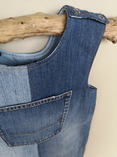 Load image into Gallery viewer, Unisex 'Reworked' Kids Denim Dungarees Age 3-4 Years