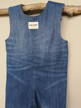 Load image into Gallery viewer, Unisex 'Reworked' Kids Denim Dungarees Age 3-4 Years