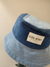 Load image into Gallery viewer, Reworked Denim Bucket Hat Pink Woodlouse Age 1 - 2 Years
