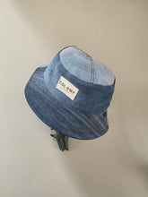 Load image into Gallery viewer, Reworked Denim Bucket Hat Green Ant/Pink Woodlouse Age 2 - 4 Years
