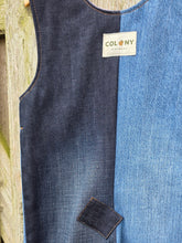 Load image into Gallery viewer, Unisex &#39;Reworked&#39; Kids Denim &#39;LOVE&#39; Dungarees Age 2-3 Years

