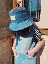 Load image into Gallery viewer, Reworked Denim Bucket Hats - Handmade to Order
