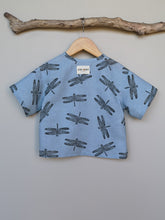 Load image into Gallery viewer, Dragonfly Print Linen/Cotton Toddler &amp; Children&#39;s Shirt
