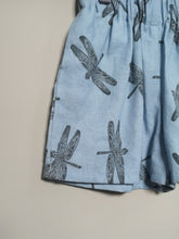 Load image into Gallery viewer, Dragonfly Print Linen/Cotton Children&#39;s Shorts
