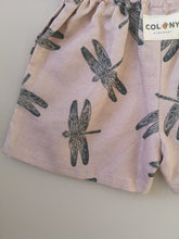 Load image into Gallery viewer, Dragonfly Print Linen/Cotton Children&#39;s Shorts
