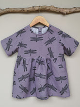 Load image into Gallery viewer, Dragonfly Print T Shirt Dress
