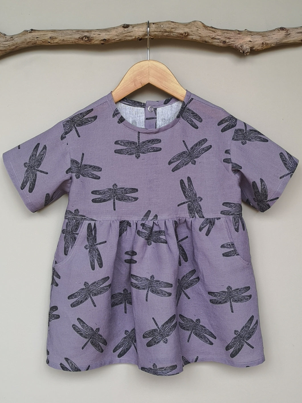 Dragonfly Print T Shirt Dress