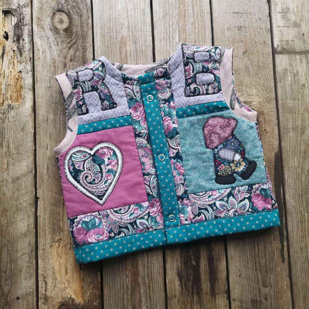 Patchwork Quilted Gilet Age 2-3 Years