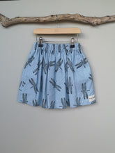 Load image into Gallery viewer, Dragonfly Print Linen/Cotton Children&#39;s Skirt
