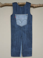 Load image into Gallery viewer, Unisex &#39;Reworked&#39; Kids Denim Dungarees Age 2-3 Years

