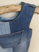Load image into Gallery viewer, Unisex &#39;Reworked&#39; Kids Denim Dungarees Age 3-4 Years
